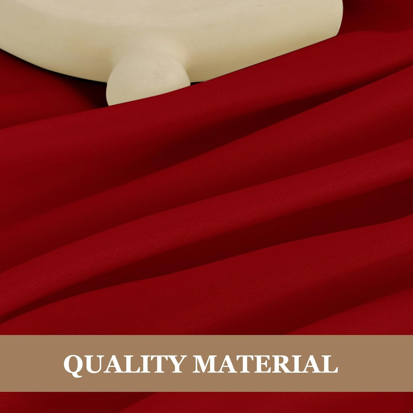 Fitable 6 Pack Red Round Table Clothes - 70 Inches in Diameter - Stain Resistant and Washable Tablecloths, Polyester Fabric Table Covers for Wedding, Party, Banquet, Gathering