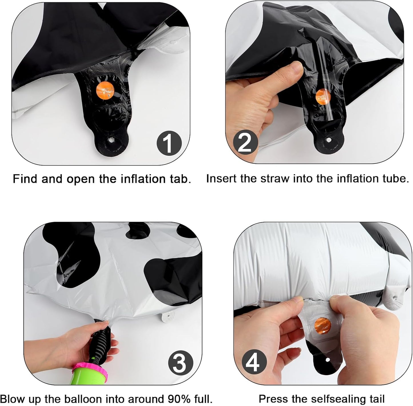 Cow Print Number Balloon Birthday Decorations, 40 inch Number balloon 0-9(Zero-Nine), Cow Balloon for Farm Birthday Party Supplies, Cow Themed birthday party Decorations (Number 2)