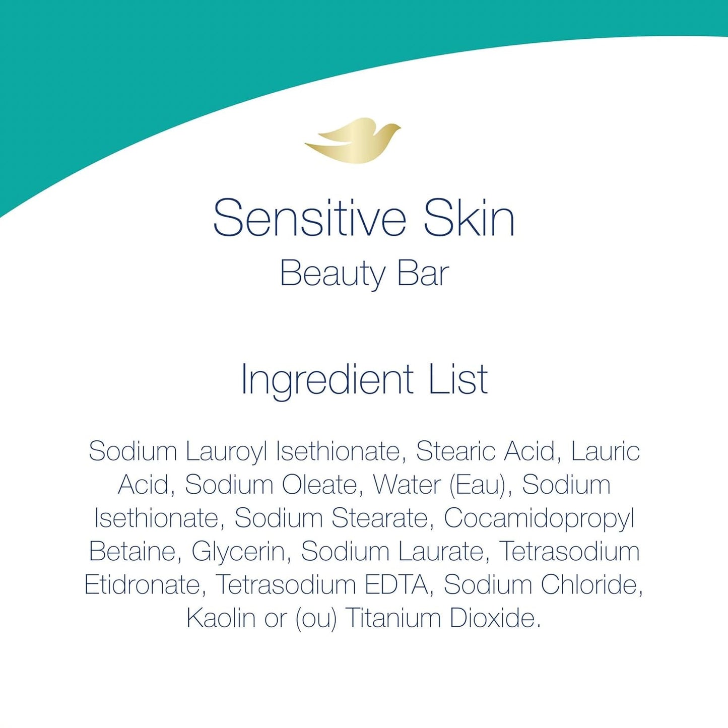 Dove Bar Soap for Sensitive Skin 3.17 oz (Pack of 2)(Packaging May Vary)