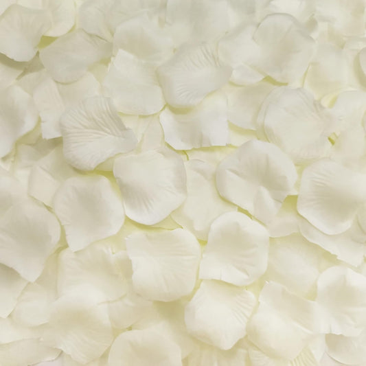 Ouddy Decor 5000 Pcs Rose Petals Artificial Flower for Valentine's Wedding Decor Romantic Night Event Anniversary Shower Engagement Party Home Decorations, Ivory