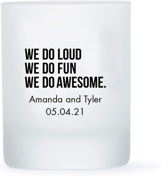 WEDDINGSTAR Personalized 3oz Frosted Shot Glass Customizable Full Color Print - 36 pack