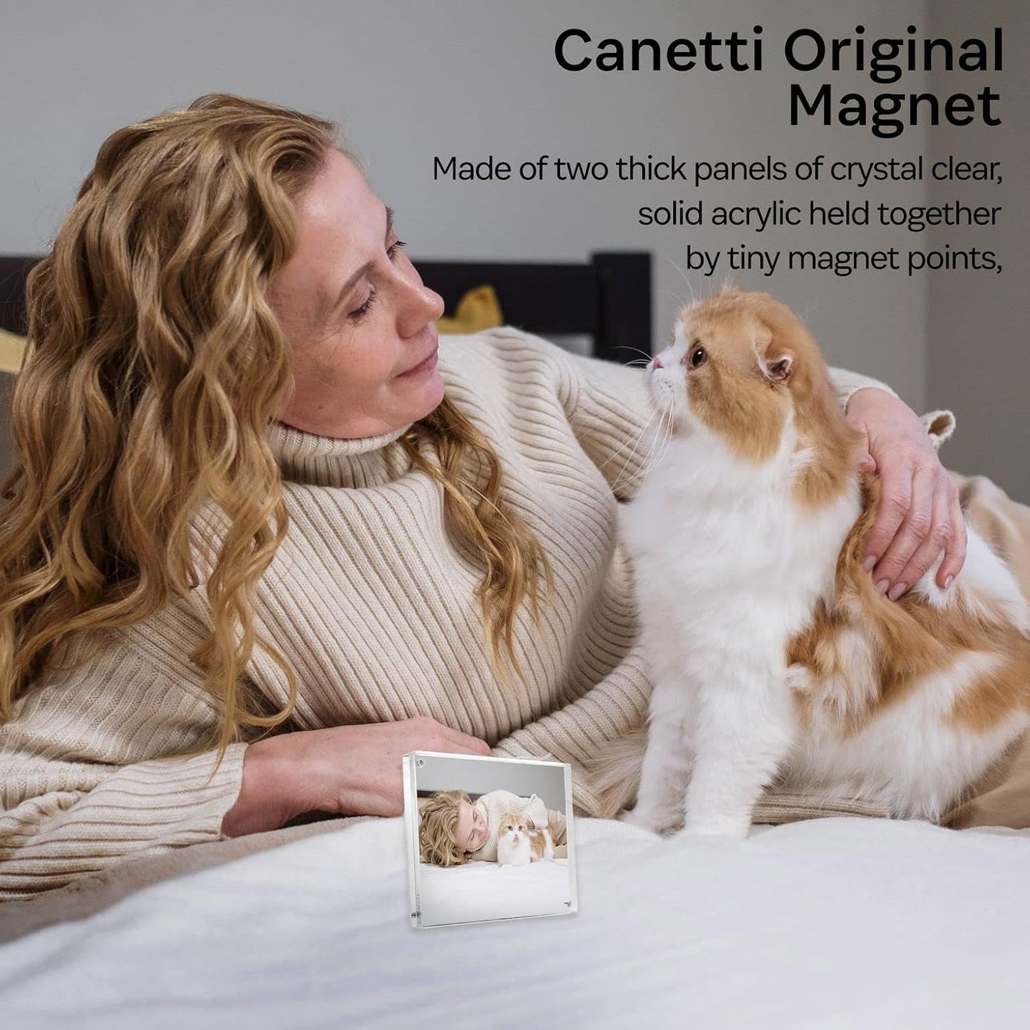 Canetti Design Group The Original Magnet Frame - Clear Acrylic 6x8 inch