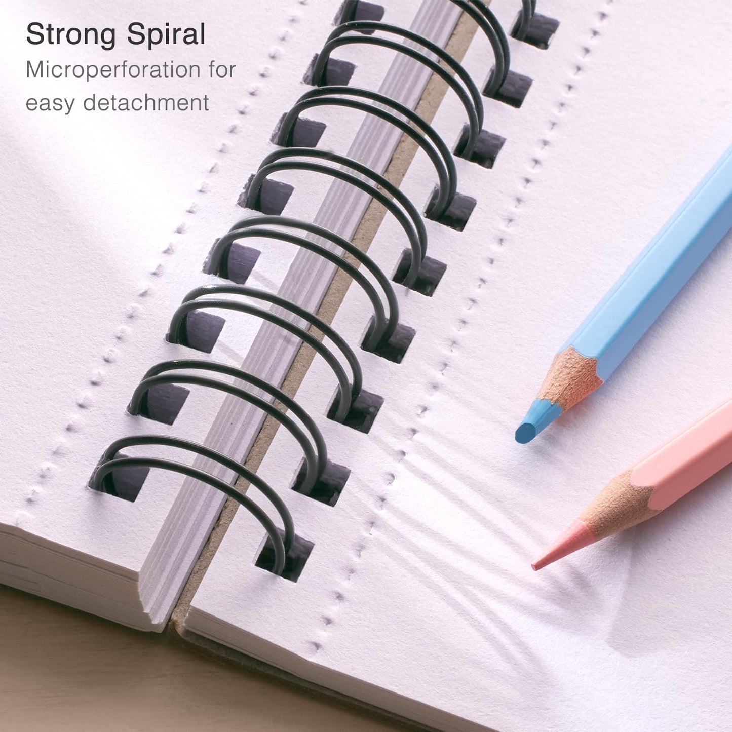 ARTISTIC EYE 9x12 Premium Sketch Book Set, 100 Sheets, Spiral Bound, 68lb (100gsm), Acid-Free Drawing Paper, Ideal for Kids, Teens & Adults (Set of 2)