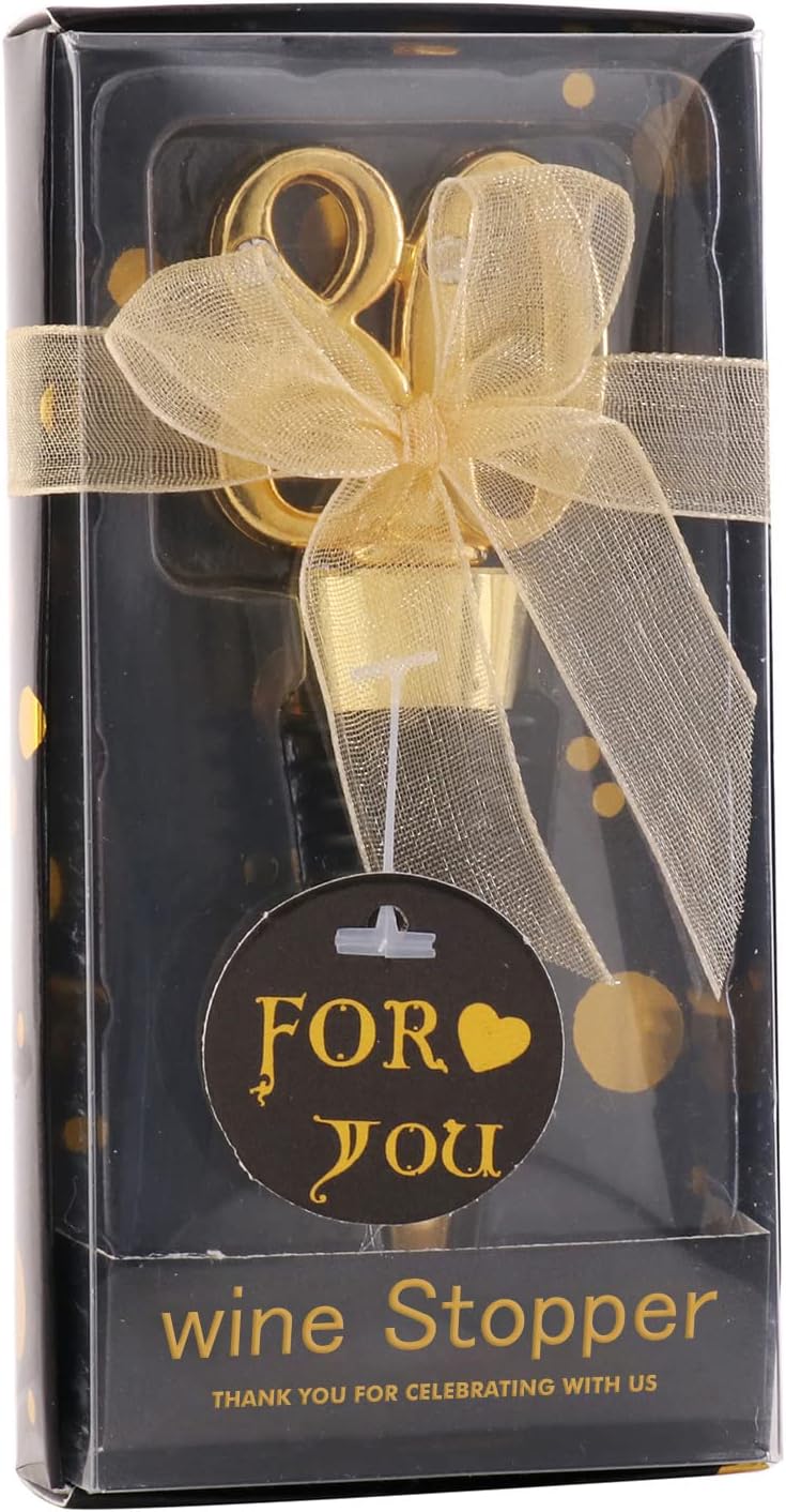 12 Pack 80th Birthday Favors For Guests 80 Years Old Wine Bottle Stoppers With Gift Box For 80th Wedding Anniversary Party Favors Souvenirs Decorations