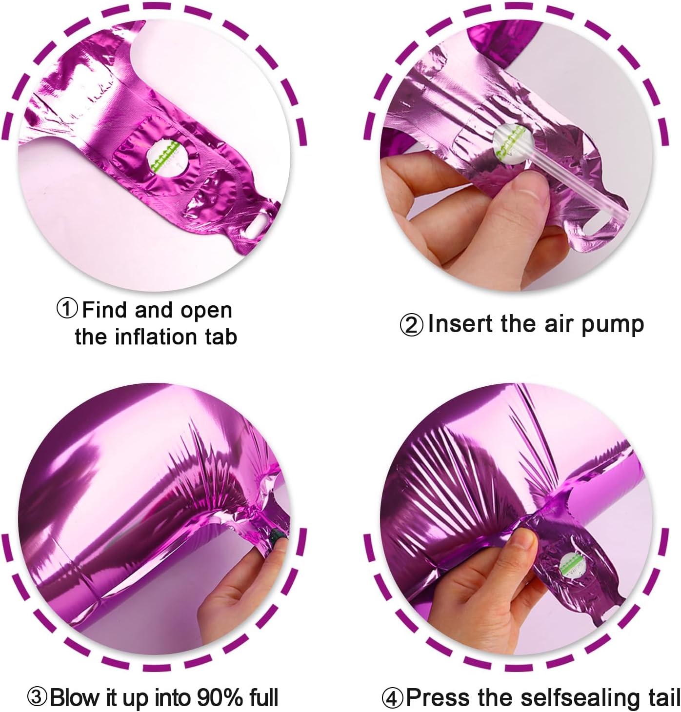 Rosy Purple Foil Number 8 Balloon 40 Inch, Helium Mylar Eight Number 8 18 28 38 48 58 80 88 Birthday Balloons, 8th Rosy Purple Women Men Wedding Anniversary, Graduations Party Supplies