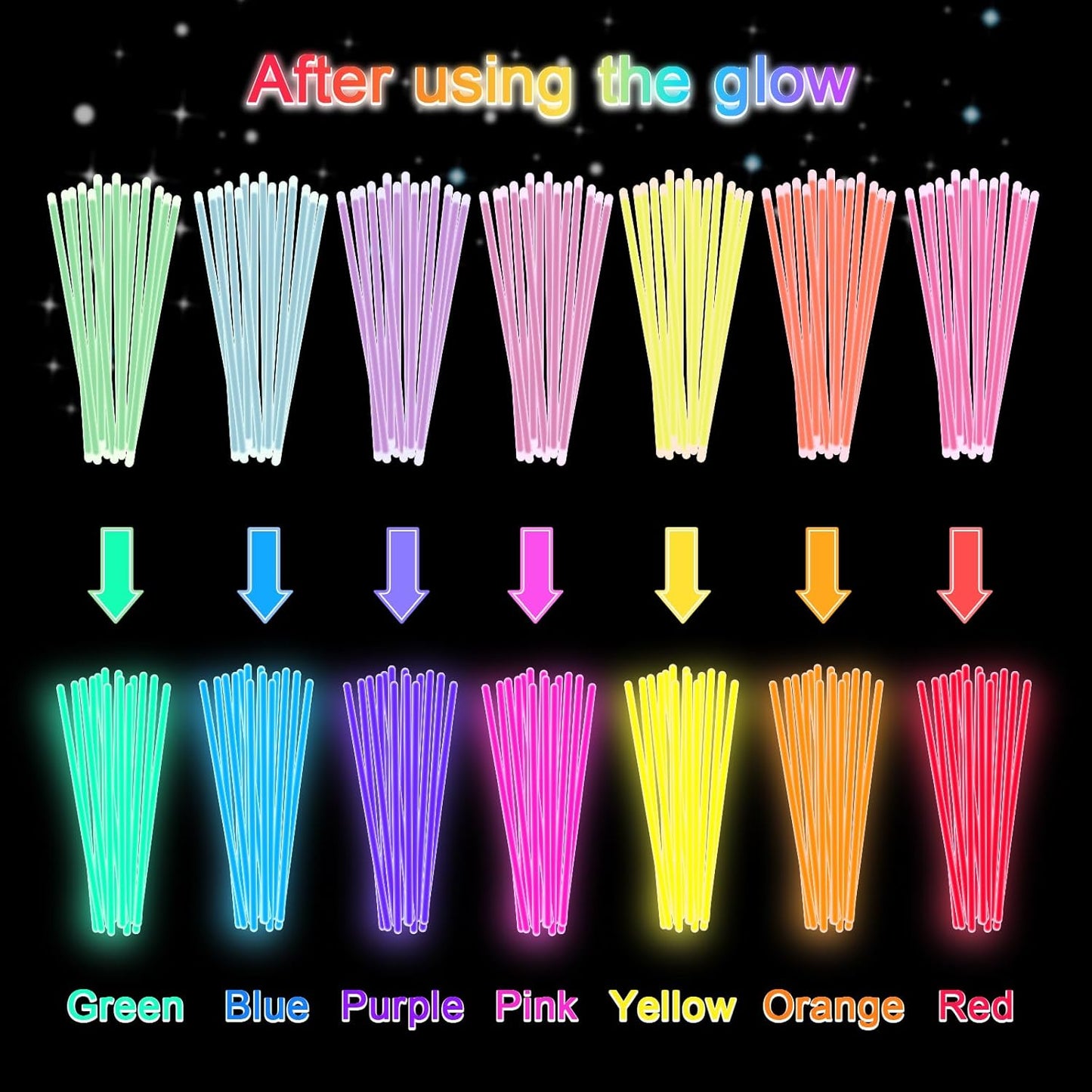 Halloween Glow Sticks Bulk Party Pack- Ultra Bright 800pk Glow in the Dark Party Favors, Glow Decorations, Neon Party Glow Necklaces and Glow Bracelets with Connectors