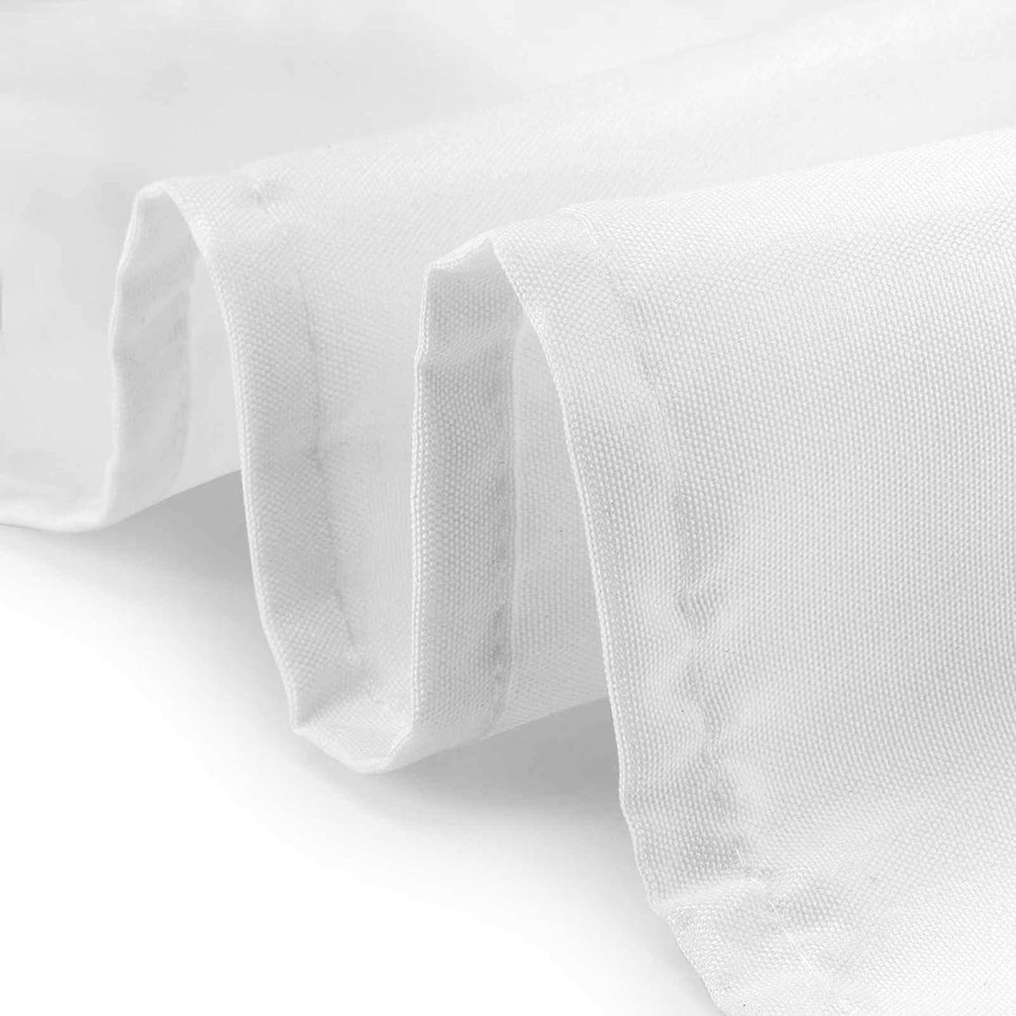 Lann's Linens - 10 Premium 120" Round Tablecloths for Wedding/Banquet/Restaurant - Polyester Fabric Table Cloths - White
