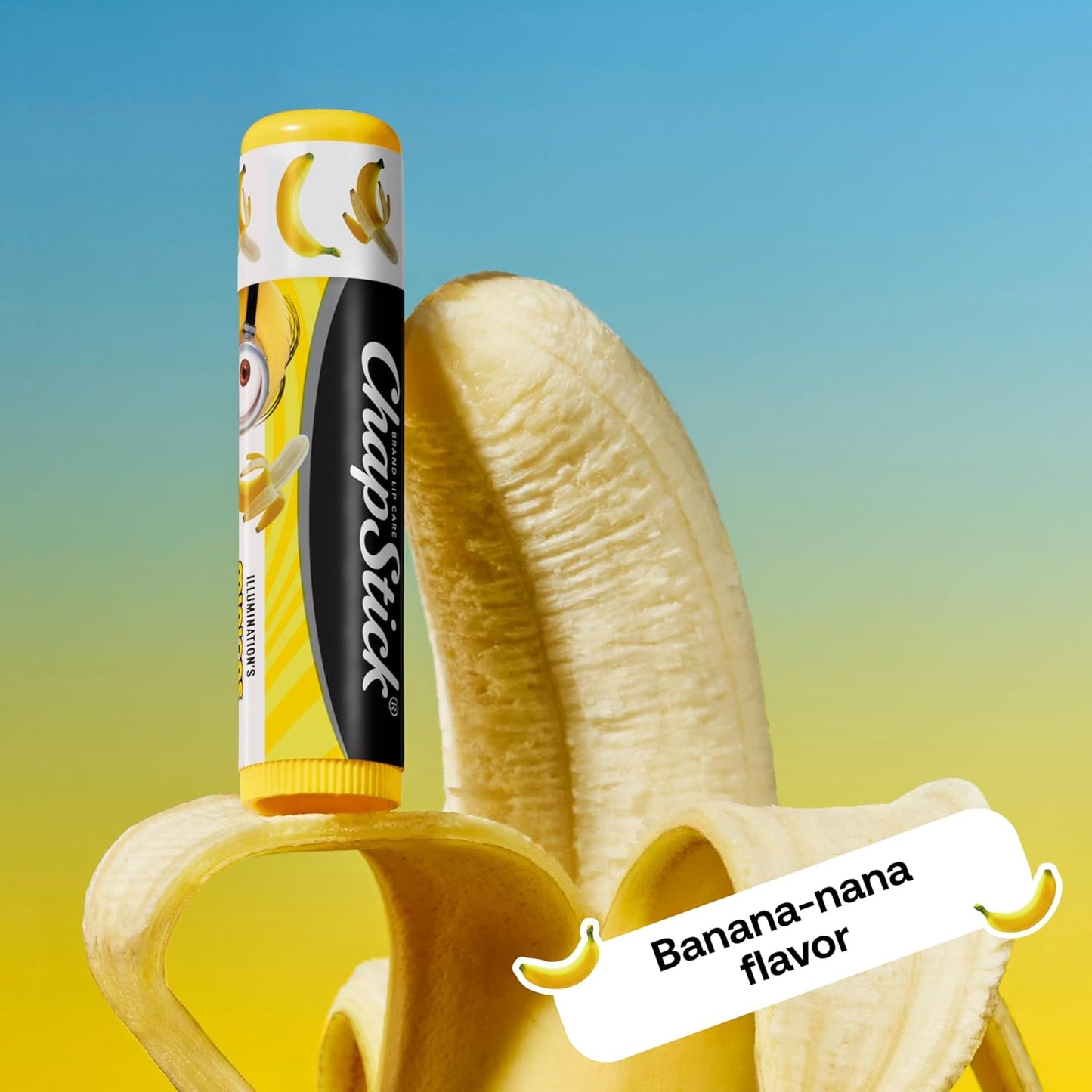 ChapStick Lip Balm Sets, Minions Banana-Nana + Variety Banana Pack (6 Sticks), Party Favors for Kids, 0.15 Oz Ea