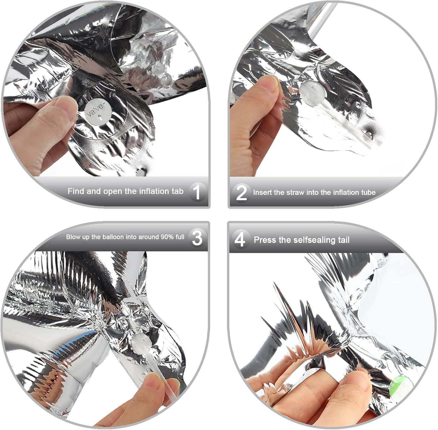 Silver Number 27 Birthday Balloon 40 Inch, Digital Balloons for 27 72 Party Celebration Decorations Supplies, Mylar Foil Numbers Balloon for 27 Wedding Anniversary