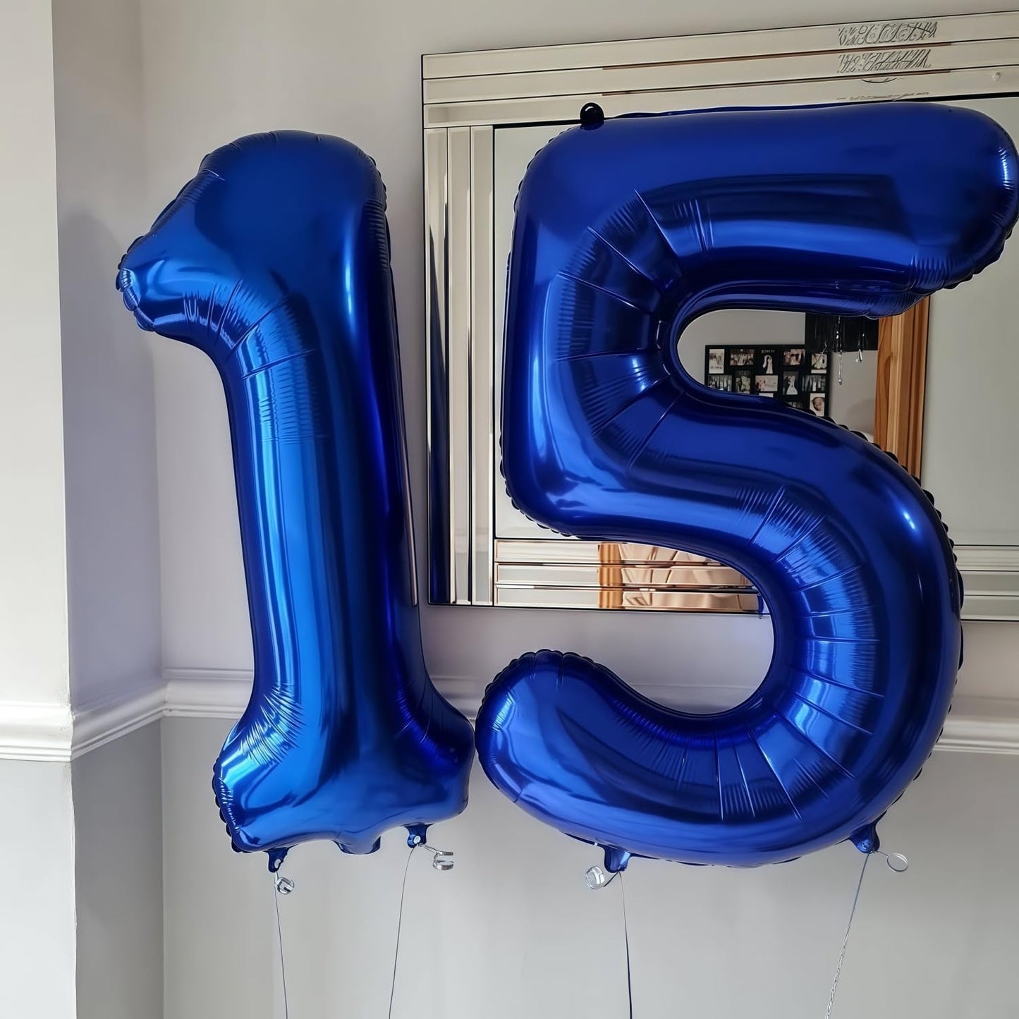 Navy Blue 9 Balloon Number,40 Inch Number 9 Balloon Big Dark Blue 9 Foil Mylar Helium Balloon for Birthday Party Decorations