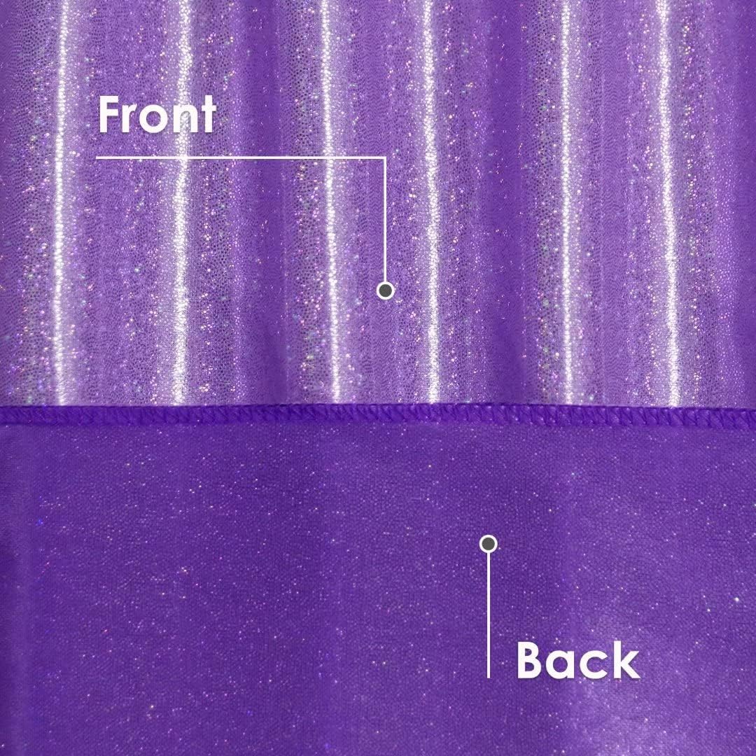 Fitable Sequin Tablecloth for Parties 52x70 Inch - Sparkle Glitter Table Cloth Laser Rectangle Overlay for Wedding Baby Shower Ceremony Birthday Holiday Banquet Decor, Purple