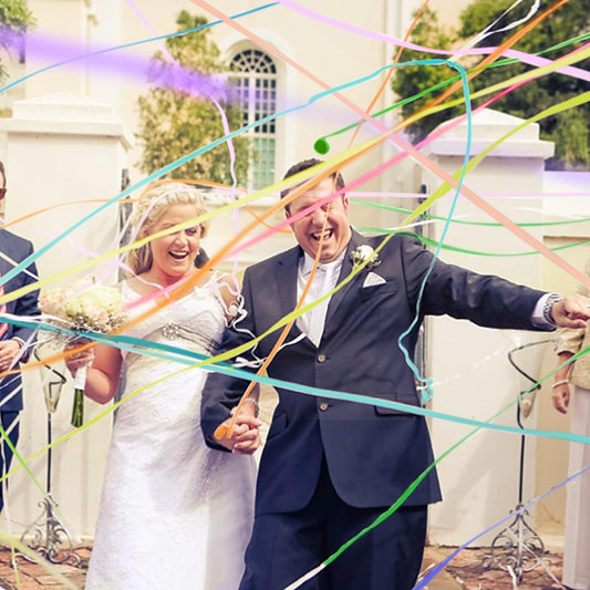 BATTIFE 40Pack Streamers Poppers - Colorful Hand Throw Confetti Poppers, No Mess Paper Crackers for Birthday Wedding Party Celebrations