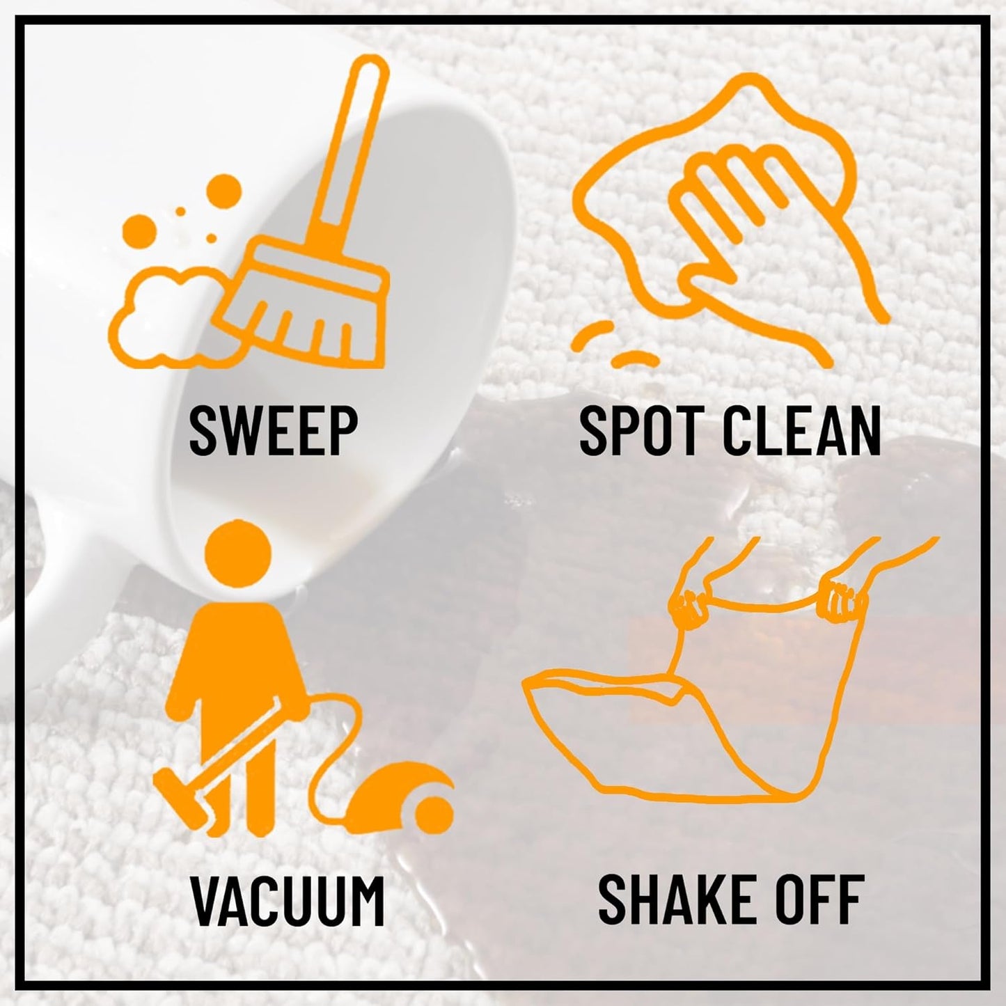 Ottomanson 2'7" x 30' Ultra-Thin Hallway Runner Rug - Durable Non-Slip Carpet for High-Traffic Areas - Fits Under Doors for Seamless Entry - Ideal for Kitchen, Entryway, Bedroom & Living Room, Black