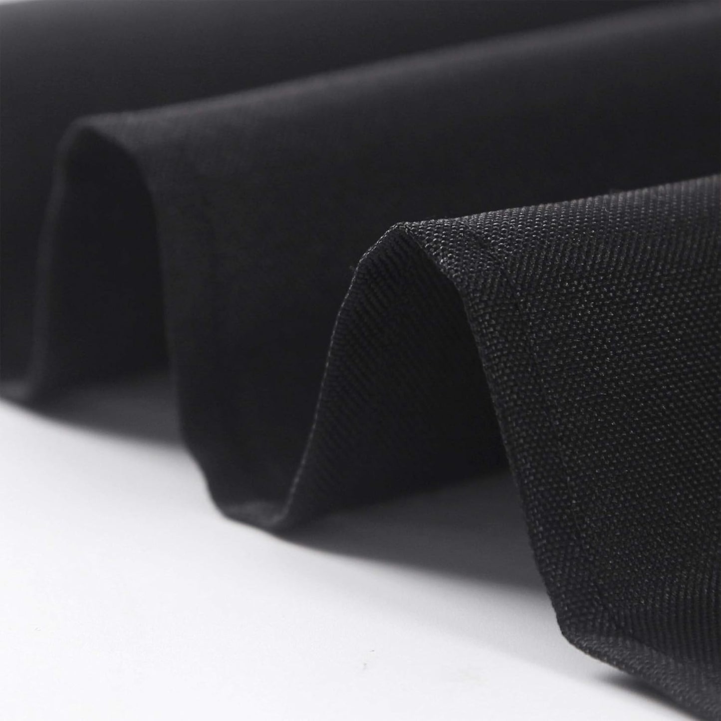 Ascoza 12pack 90x132 Inch Black Rectangular Tablecloth 8 Feet Table Cloth in Polyester Fabric for Wedding/Banquet/Restaurant/Parties