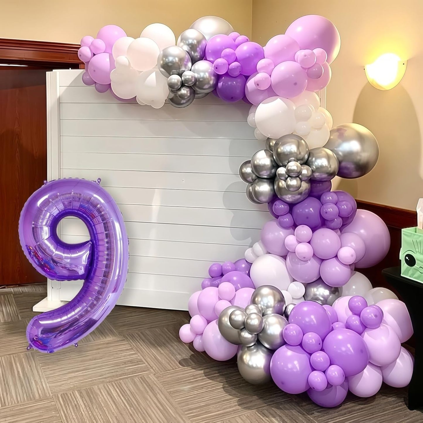 Purple 0 Balloon Number,40 Inch Number 0 Balloon Big Purple 0 Foil Mylar Helium Balloon for Birthday Party Decorations