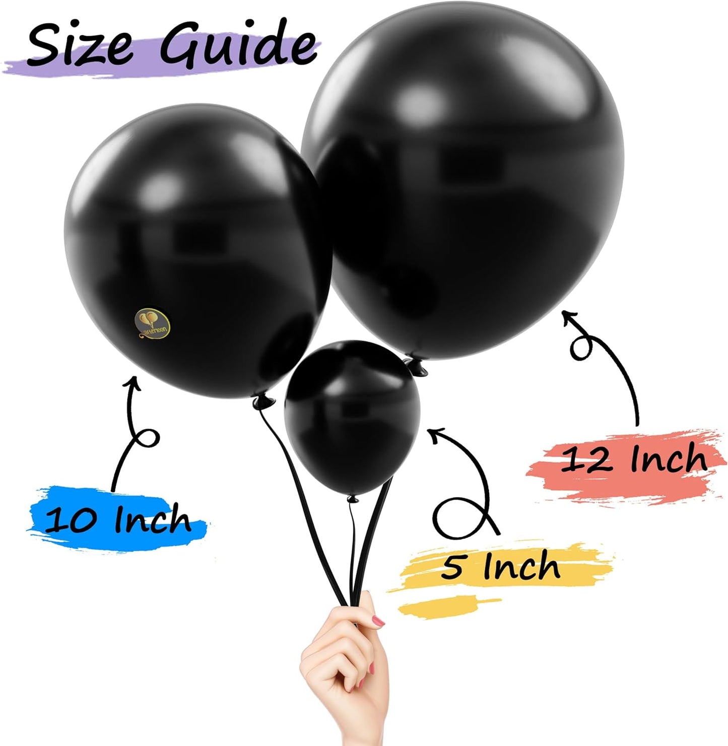 AFTERLOON® Biodegradable Balloons 50 pcs Clear 10 Inch, Transparent Color Thickened Extra Strong Latex Helium Float, for Baby Shower Gender Reveal Garland Arch Wedding Kids Birthday Party Decorations