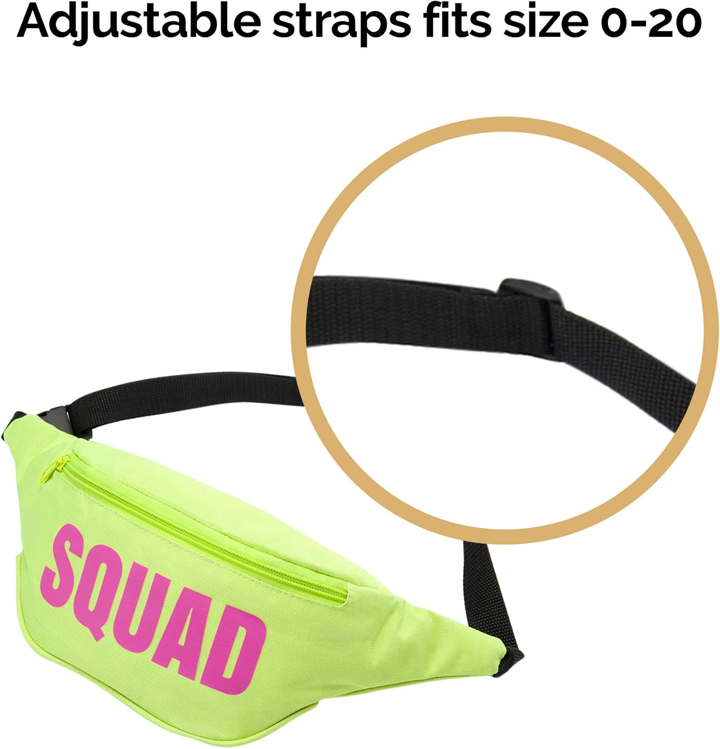 Bachelorette 80s Fanny Pack Set | 18 Pack | 1 Bride Fanny Pack and 17 Squad Fanny Packs | Bachelorette Party Favors