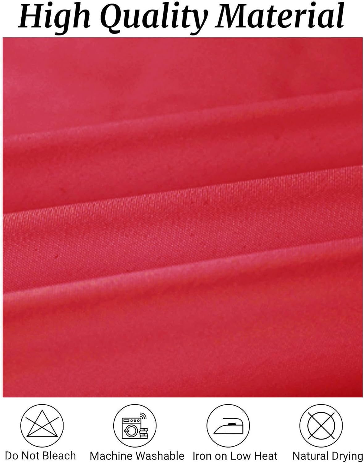 Fokitut 6 Pack Rectangle Tablecloth, 60x120 Inch, Stain Resistant and Wrinkle Polyester Table Cloth, Fabric Table Cover for Kitchen Dining, Wedding, Party, Holiday Dinner-Red
