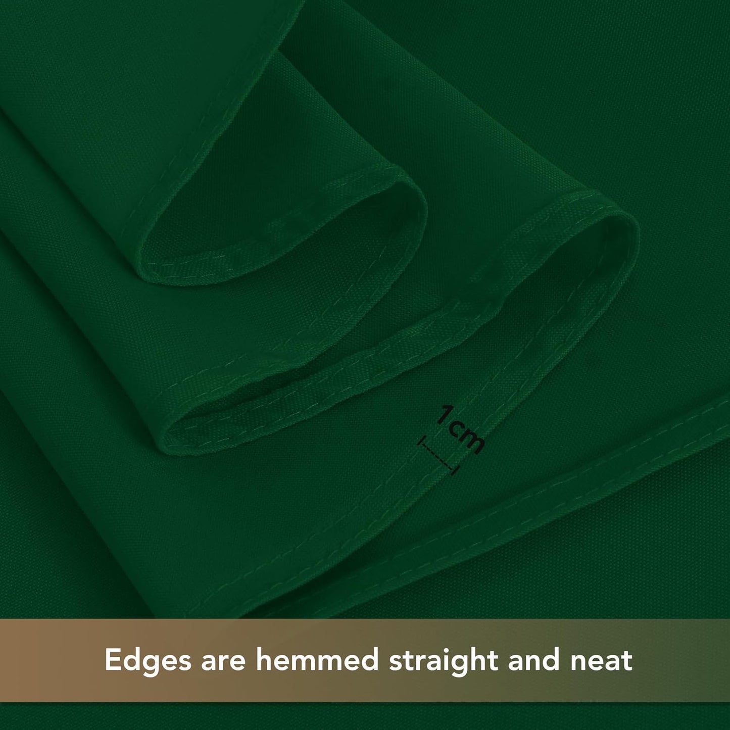 sancua Square Tablecloths 54x54 Inch Hunter Green, 2 Pack - Fabric Table Cloth for Square or Round Tables, Washable Polyester Table Cover for Christmas Dinner, Holiday Party, Display Tables