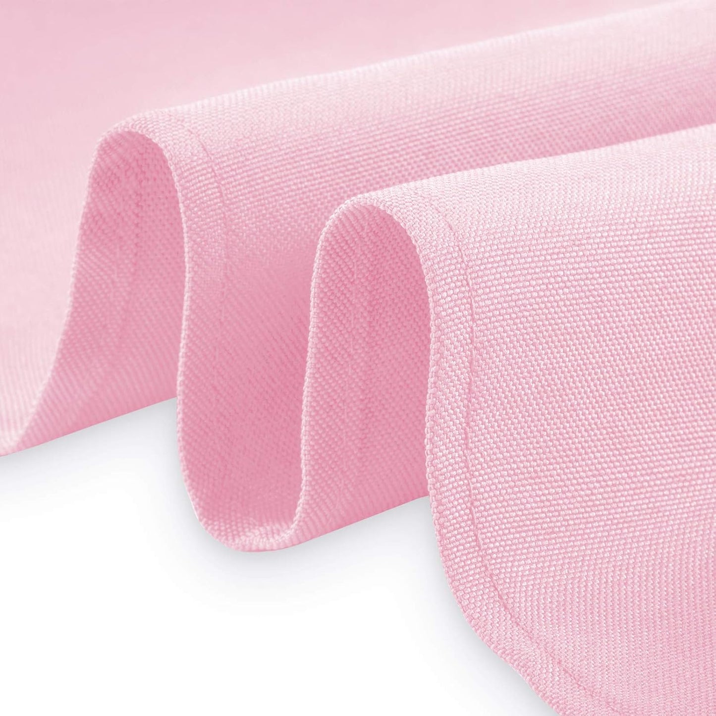 Lann's Linens - 10 Premium 90" x 156" Tablecloths for Wedding/Banquet/Restaurant - Rectangular Polyester Fabric Table Cloths - Pink