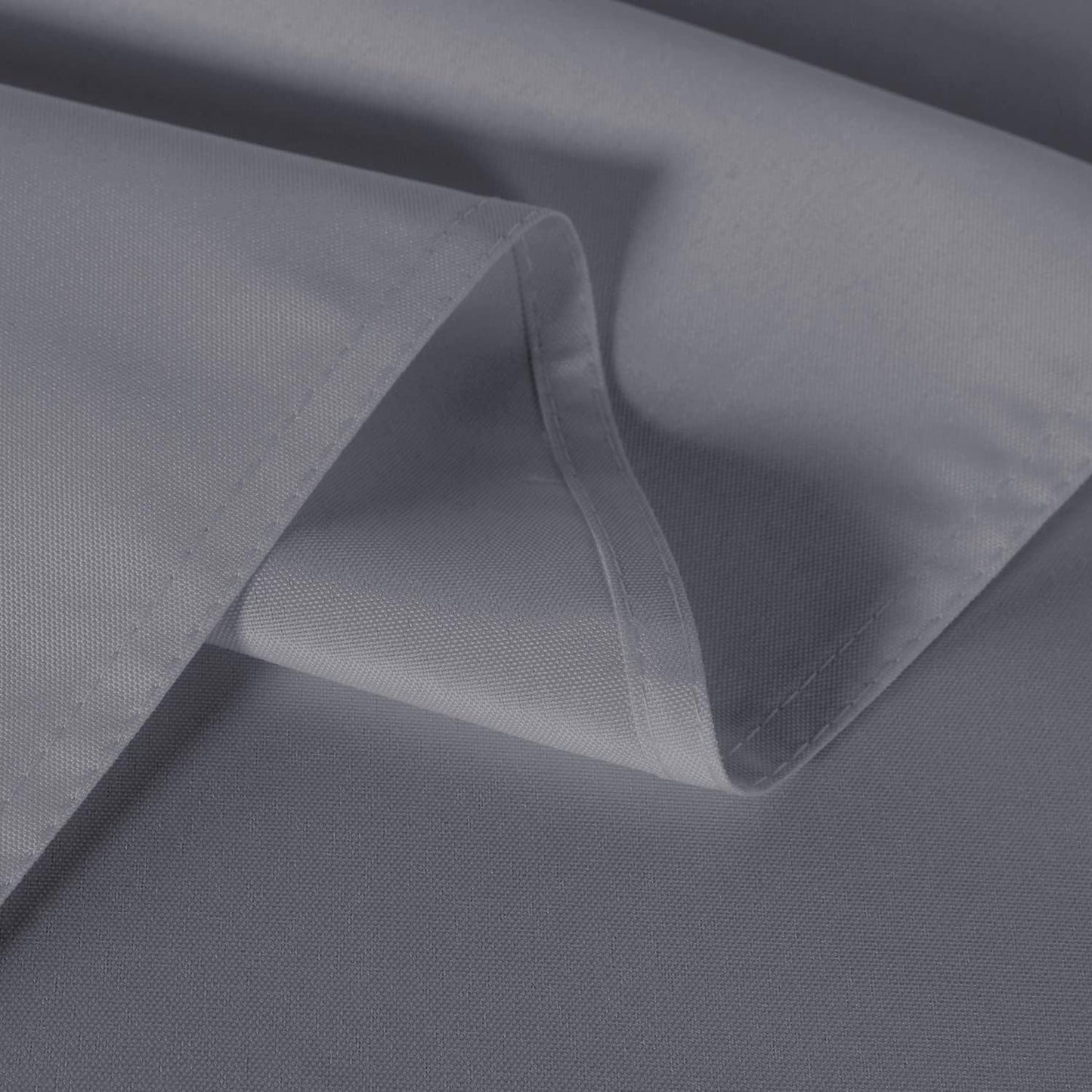 sancua 2 Pack Light Grey Tablecloth 54 x 78 Inch, Rectangle 4 Feet Table Cloth - Stain and Wrinkle Resistant Washable Polyester Table Cover for Dining Tables, Buffet Parties and Camping
