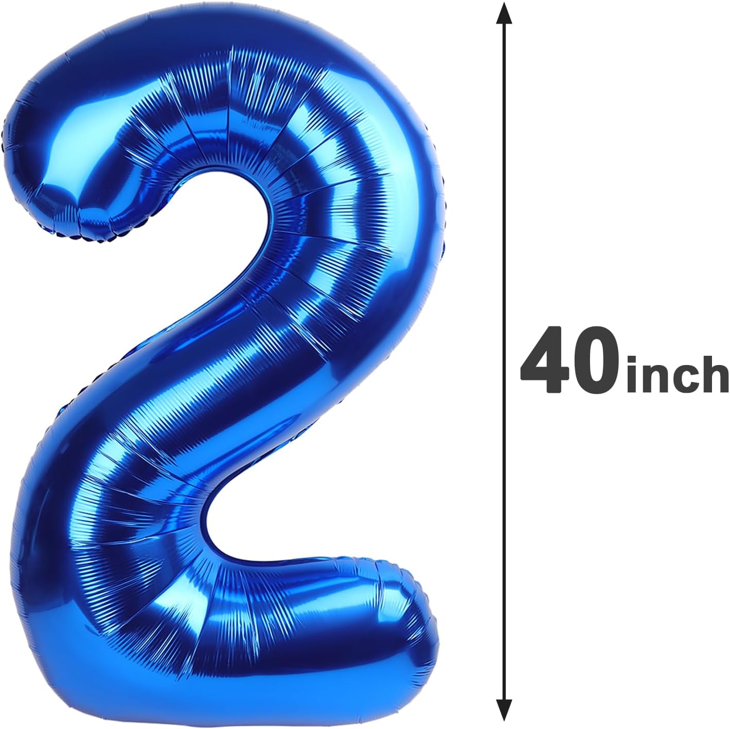 Navy Blue Jumbo Number 20 Balloon 40 Inch, Boy Girl 20 Birthday Supplies, Foil Helium 20 Birthday Giant Balloon, Mylar Blue Number Balloons Anniversary Decorations