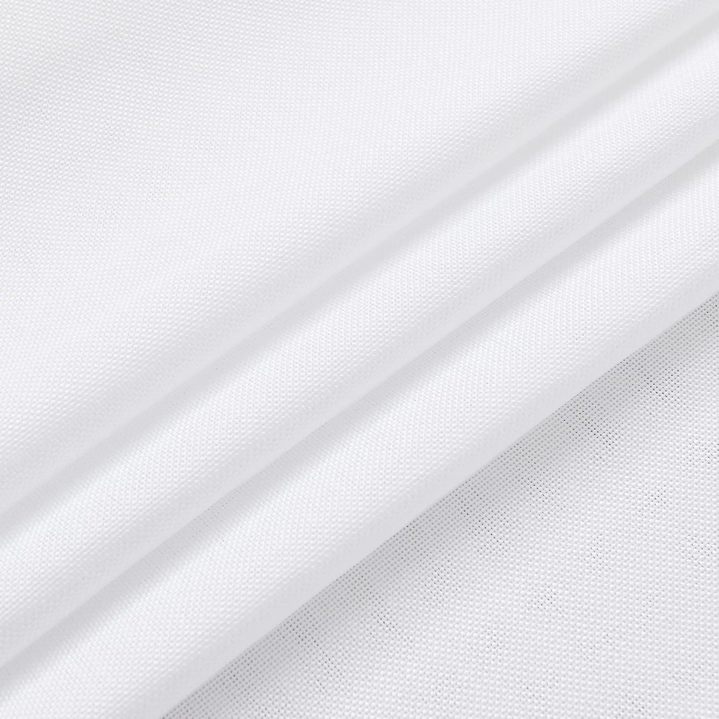 Hiasan 2 Pack Faux Linen Rectangle Tablecloth - Wrinkle and Stain Resistant Washable Table Cloth for Kitchen Dining Room Holiday Table Cover for Party Dinner, White, 54 x 108 Inch