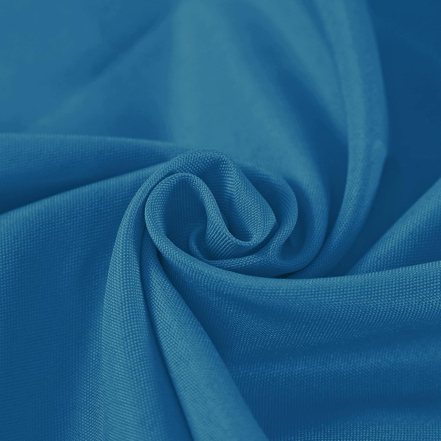 90 inch Round Tablecloth Washable Polyester Table Cloth Decorative Table Cover for Wedding Party Dining Banquet（90 inch, Mediterranean Blue）