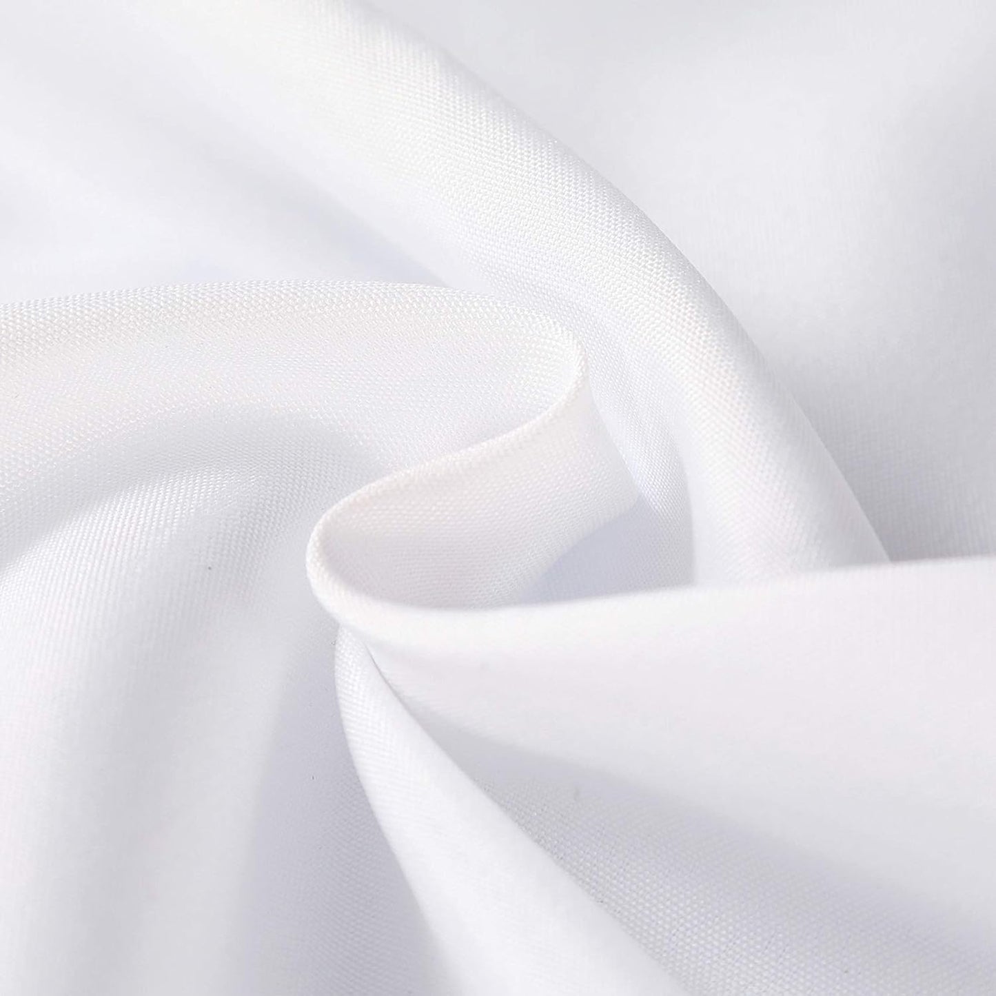 Cupuamon 90 inch Round Tablecloth Washable Polyester Table Cloth Decorative Table Cover for Wedding Party Dining Banquet（90 inch,White）