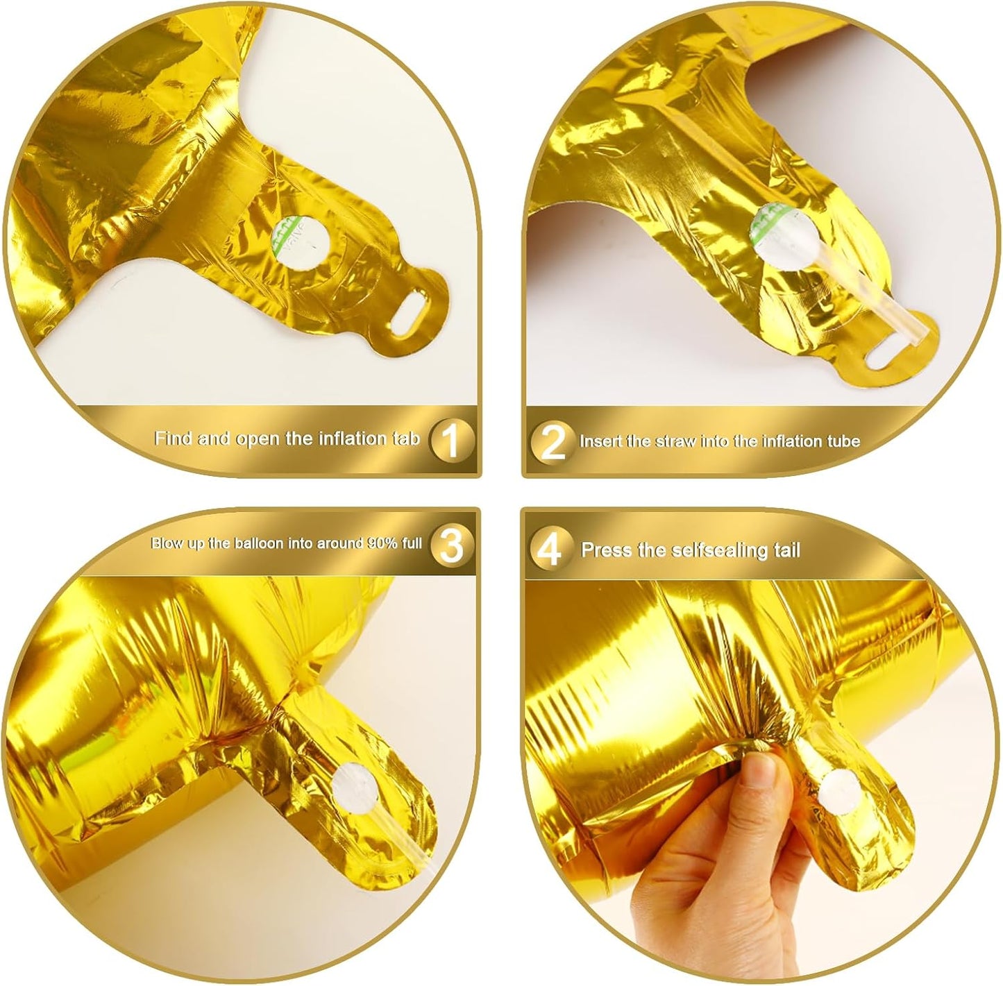 Large 40 Inch Gold 13 31 Number Balloon, 13 31 Gold Birthday Party Decorations, Numbers Three Foil Balloons for Anniversary Party Graduations Celebration Supplies