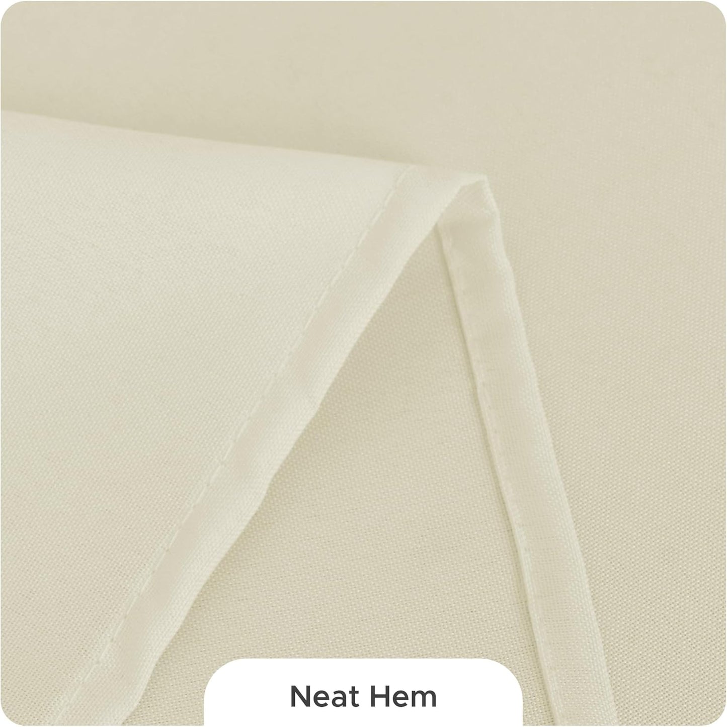 Fitable 8 Pack Round Tablecloths: Stain Resistant Wrinkle Free Circle Table Clothes, Washable Reusable Polyester Table Covers for Wedding Party Birthday Banquet Reception(Ivory, 120 Inch)