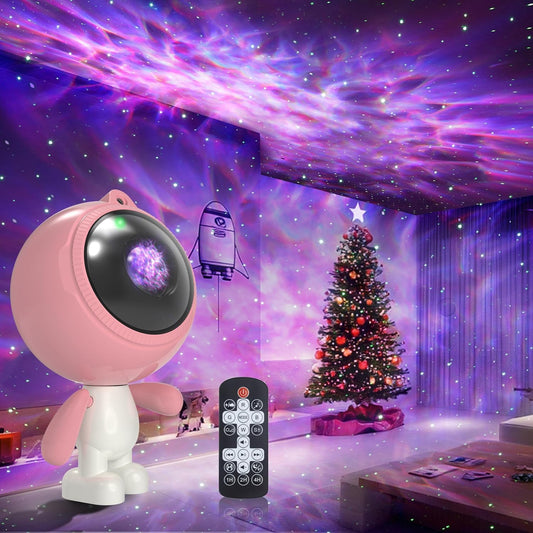 AIRIVO Galaxy Projector, Astronaut Star Projector for Bedroom,Nebula Projector Night Light with Bluetooth Speaker & Remote,Room Decor Gifts for Girls,Women,Pink Lovers,Christmas