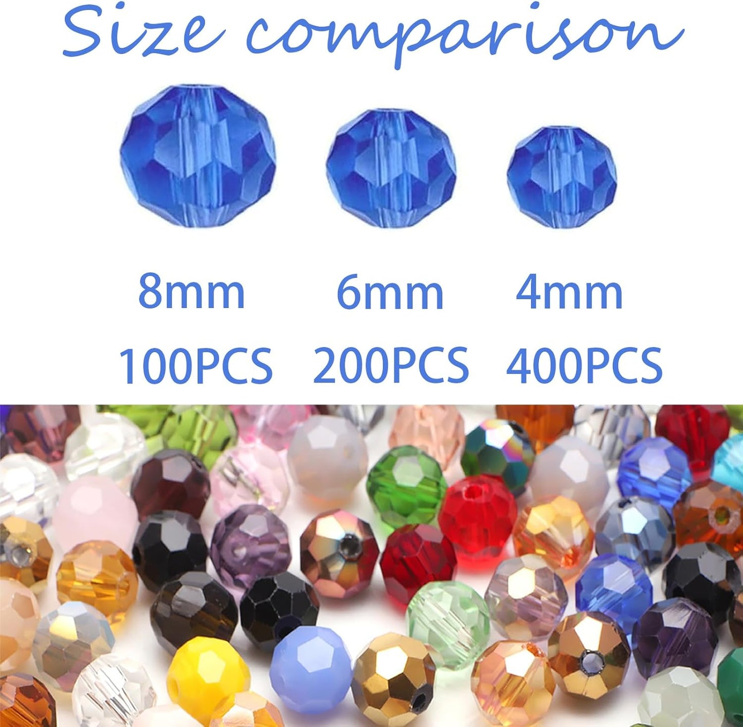6MM Crystal Rondelle Faceted Glass Beads - 200pc, Green Series - Round Spacer Beads for Jewelry, Bracelets, DIY Crafts, Wind Chimes & Suncatchers