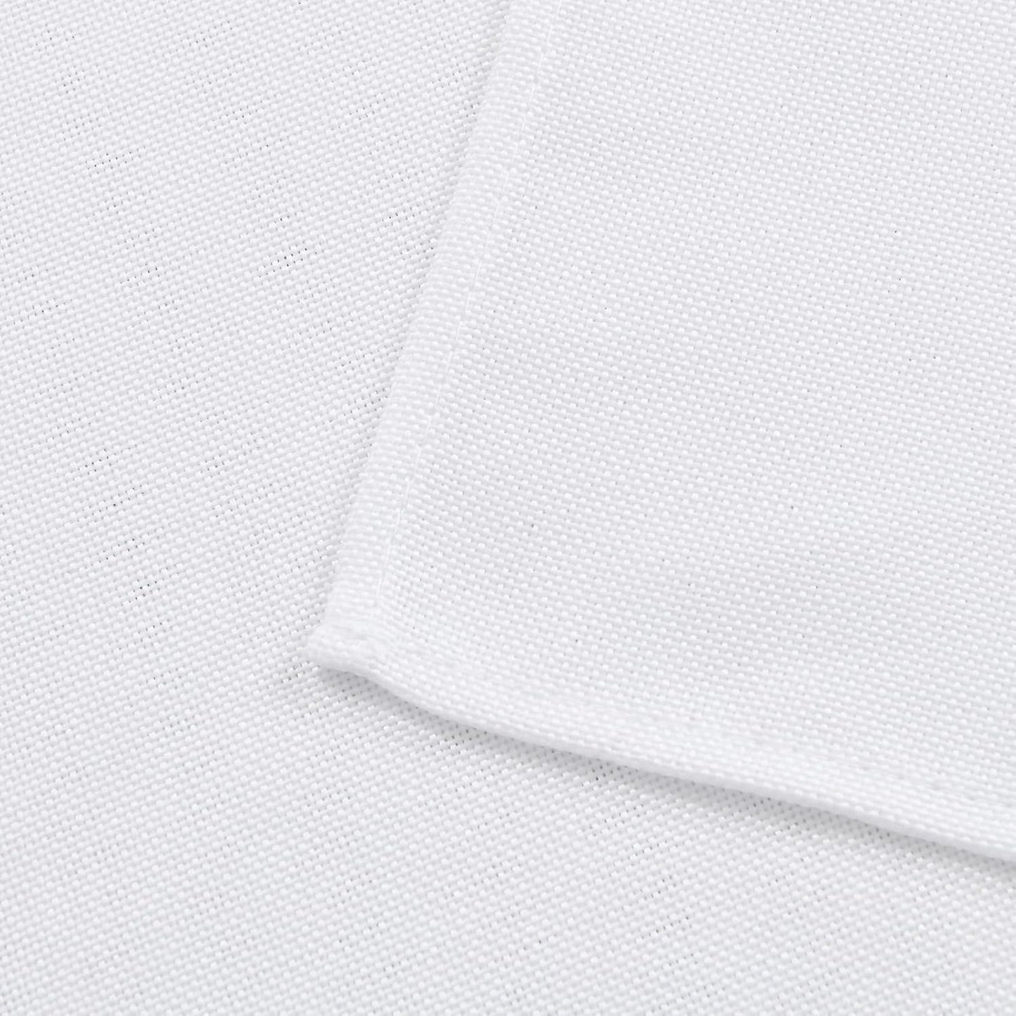 Hiasan 2 Pack Faux Linen Rectangle Tablecloth - Wrinkle and Stain Resistant Washable Table Cloth for Kitchen Dining Room Holiday Table Cover for Party Dinner, White, 60 x 120 Inch