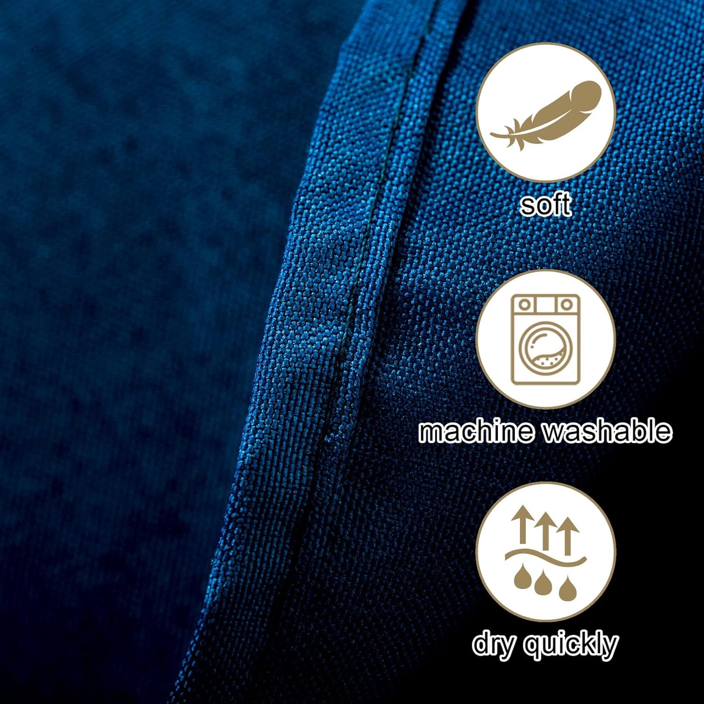 Ascoza 2pack 70 Inch Peacock Blue Round Tablecloth in Washable Polyester Fabric for Wedding/Banquet/Restaurant/Parties…