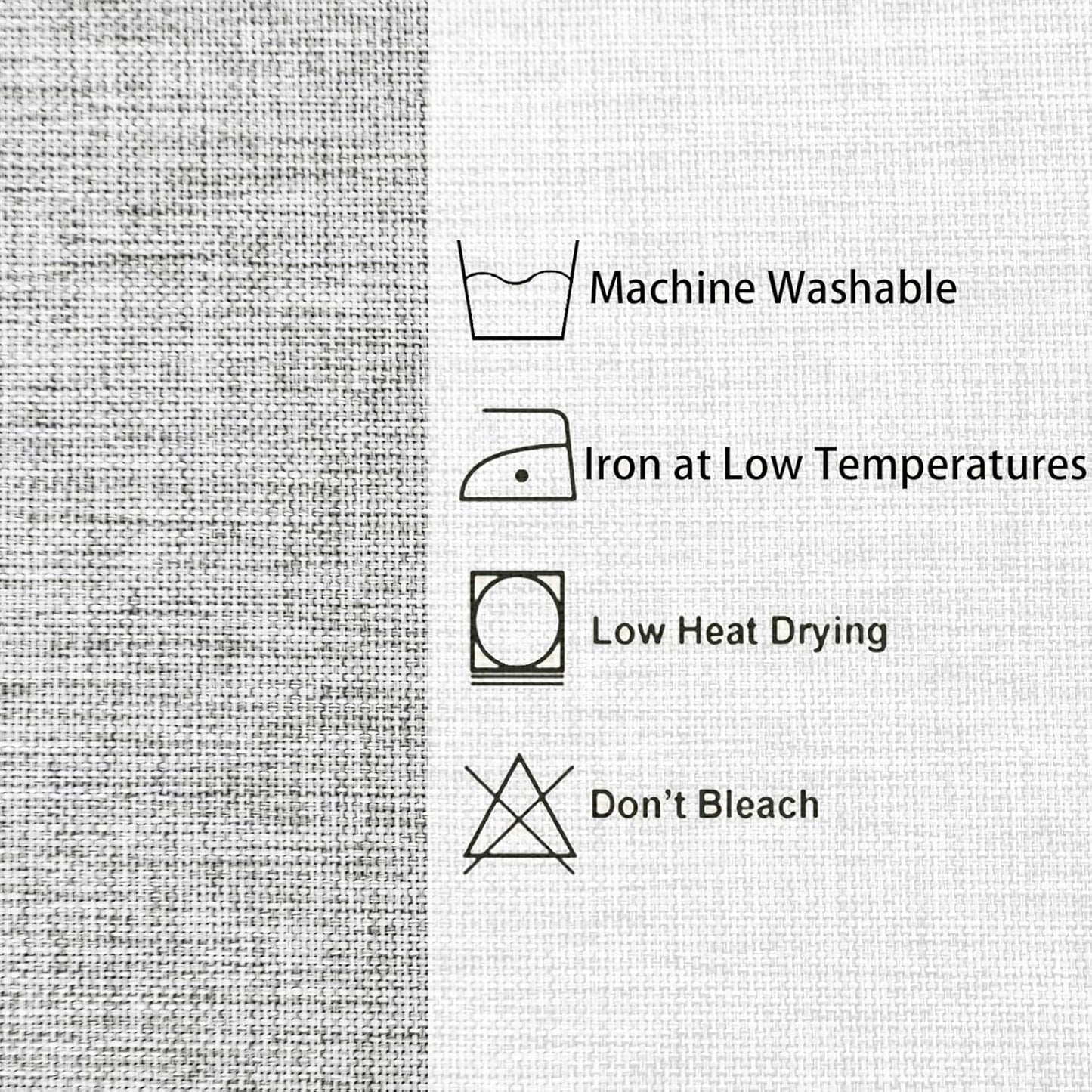 Hiasan Faux Linen Square Tablecloth - Wrinkle and Stain Resistant Washable Table Cloth for Kitchen Dining Room Holiday Table Cover for Dinner, Light Grey, 70 x 70 Inch