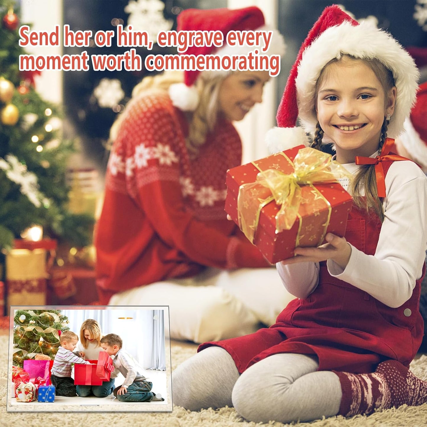 HELPLEX Picture Frames, 3 Pack 8x10 inch Acrylic Picture Frame Clear 8 x 10 Photo Frames Magnetic Picture Frames Ready for Tabletop Display, Effectively Protect Photos from Fading and Yellowing