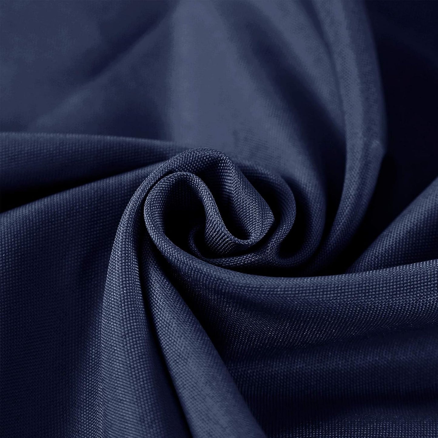 132 inch Round Tablecloth Washable Polyester Table Cloth Decorative Table Cover for Wedding Party Dining Banquet（132 inch,Navy）
