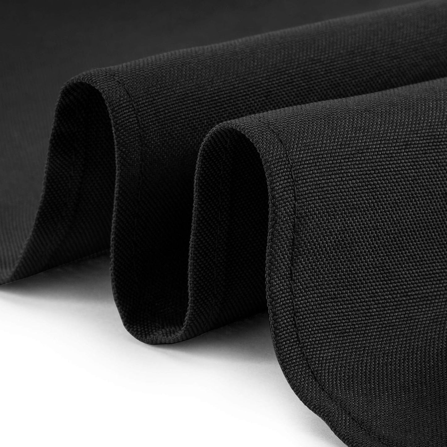 Lann's Linens - 10 Premium 70" Square Tablecloths for Wedding/Banquet/Restaurant - Polyester Fabric Table Cloth - Black