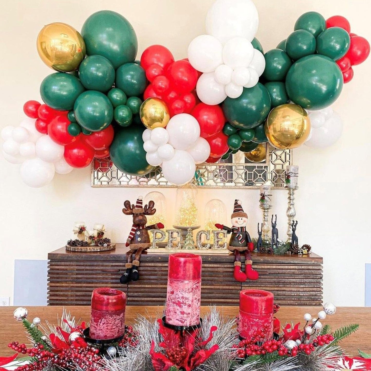 110pcs Dark Green Balloons 12 Inch Green Latex Balloon Arch Kit for Birthday Baby Shower Anniversary Graduation Wedding Party Decorations