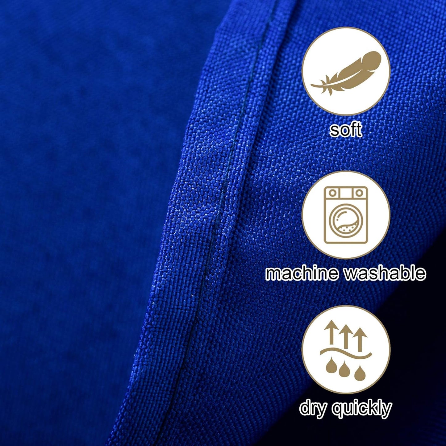 Ascoza 2pack 90x156 Inch Royal Blue Rectangular Tablecloth 8 Feet Table Cloth in Polyester Fabric for Wedding/Banquet/Restaurant/Parties
