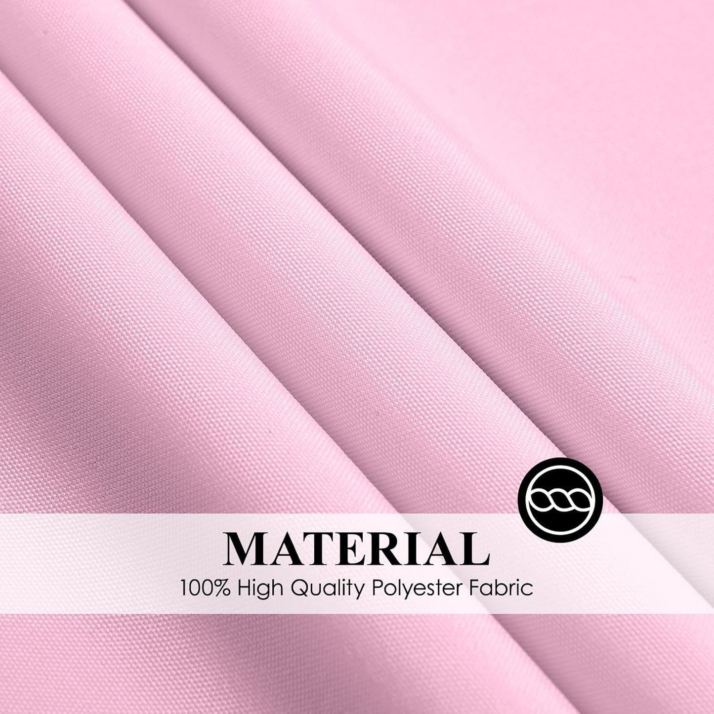 Round Tablecloth 2 Pack 108 Inch Pink Tablecloths Washable Decorative Linen Polyester Table Clothes Cover for Dining Table Banquets Buffet Parties and Wedding