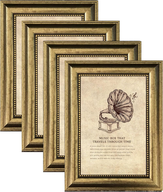 8x10 Picture Frame,Ornate Finish Photo Frame Farmhouse Rustic Vintage Distressed Bronze Photo Frame for Wall or Tabletop Display Family Friends Wedding Gift