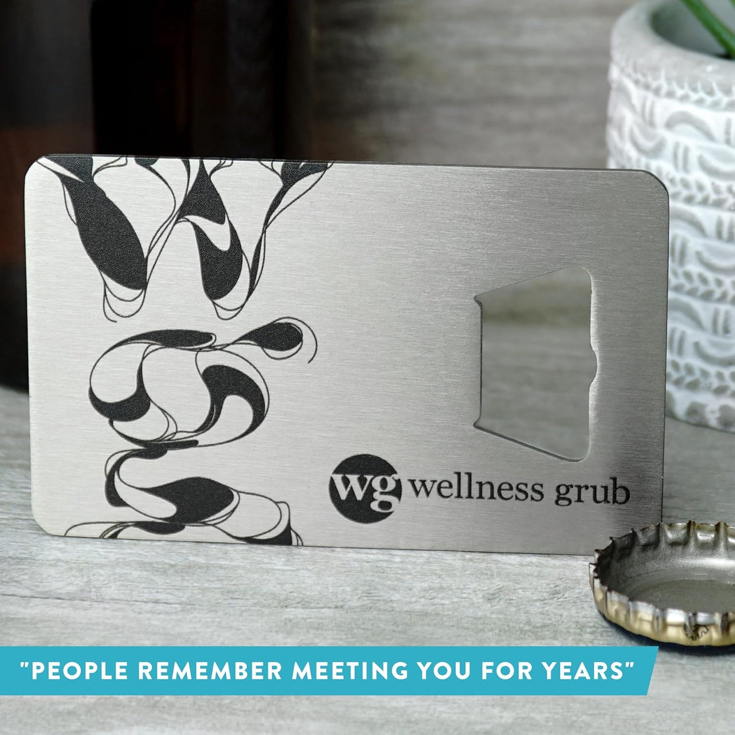 Custom Metal Bottle Opener Business Cards (Stainless Steel, 200 pcs) - 2 Business Days Personalized Stainless Steel Bottle Opener With Your Logo Printed 1.5mm Thick
