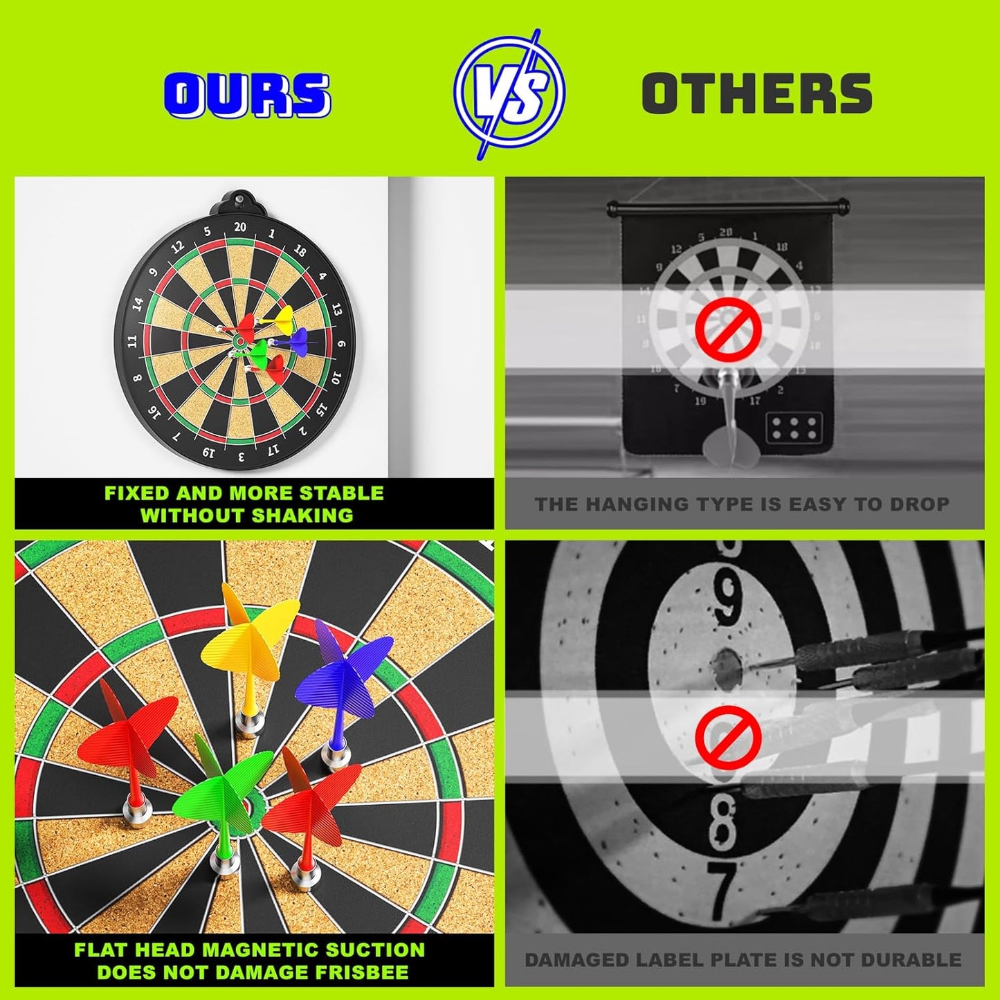 Magnetic Dart Board for Kids Indoor Outdoor Kids Games and Party Games, Christmas Birthday Gifts Toys for Boys Age 3-12