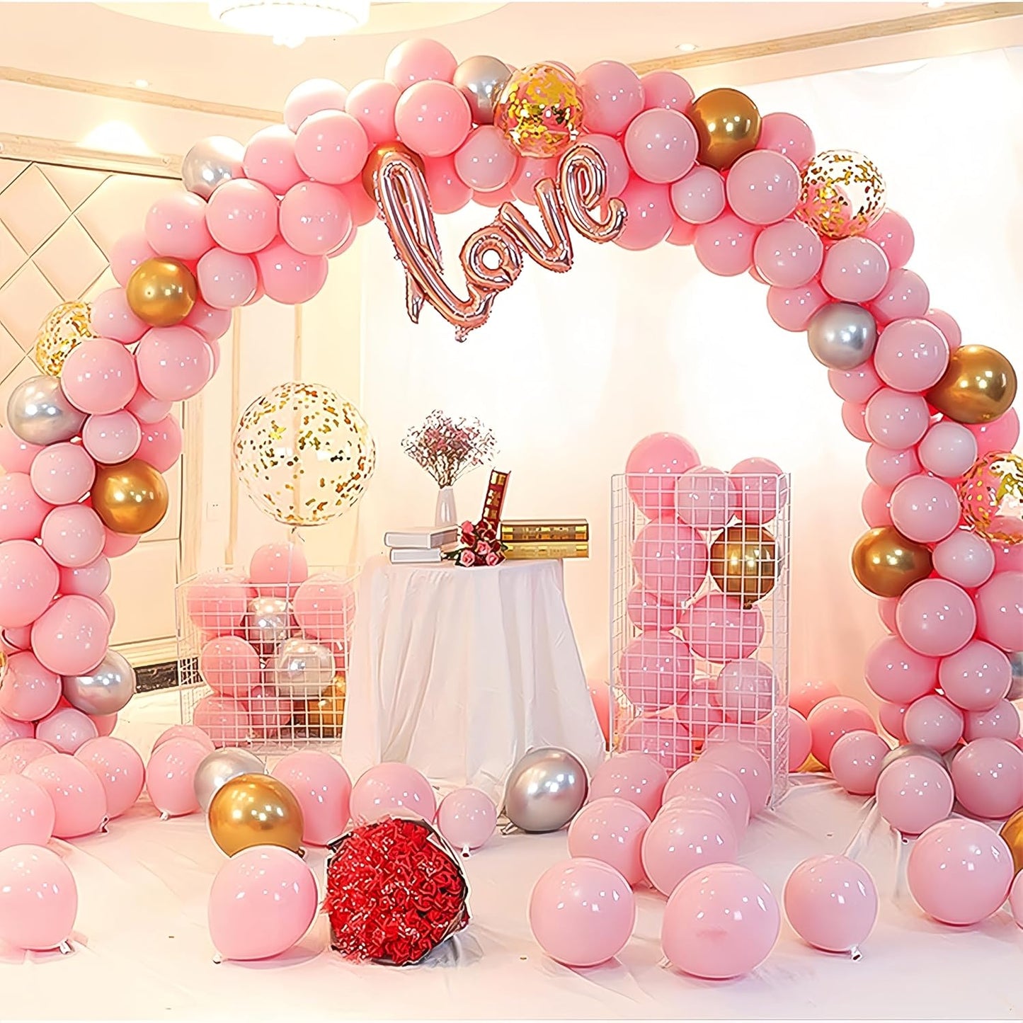 Balloon Clips 200pcs - Reusable Plastic Balloon Holder Clips for Balloon Garland, Arch, Columns - Secure Clips for Party, Wedding, Birthday Decorations