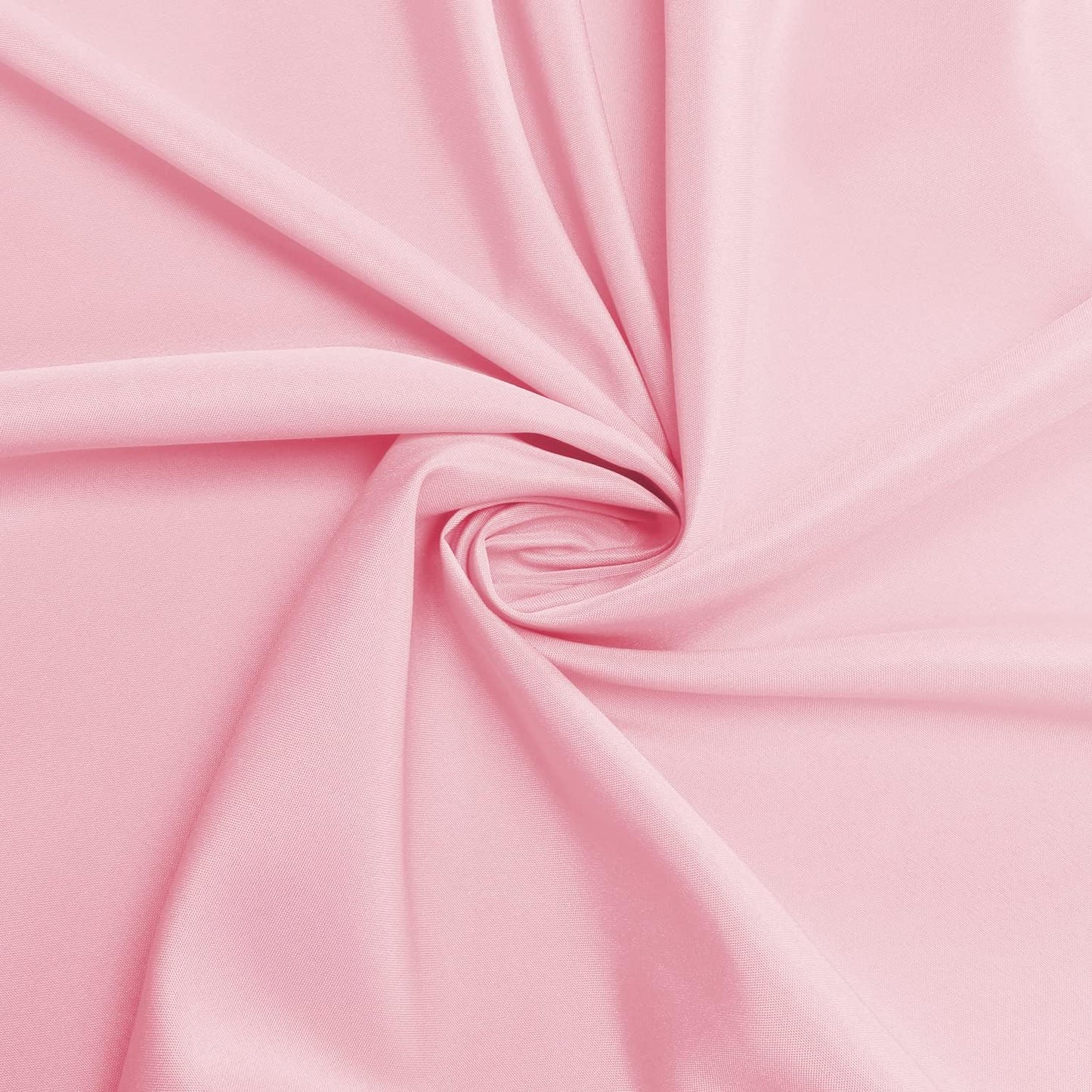 sancua Round Tablecloth - 90 Inch - Water Resistant Spill Proof Washable Polyester Table Cloth Decorative Fabric Table Cover for Dining Tables, Buffet Parties and Camping, Pink