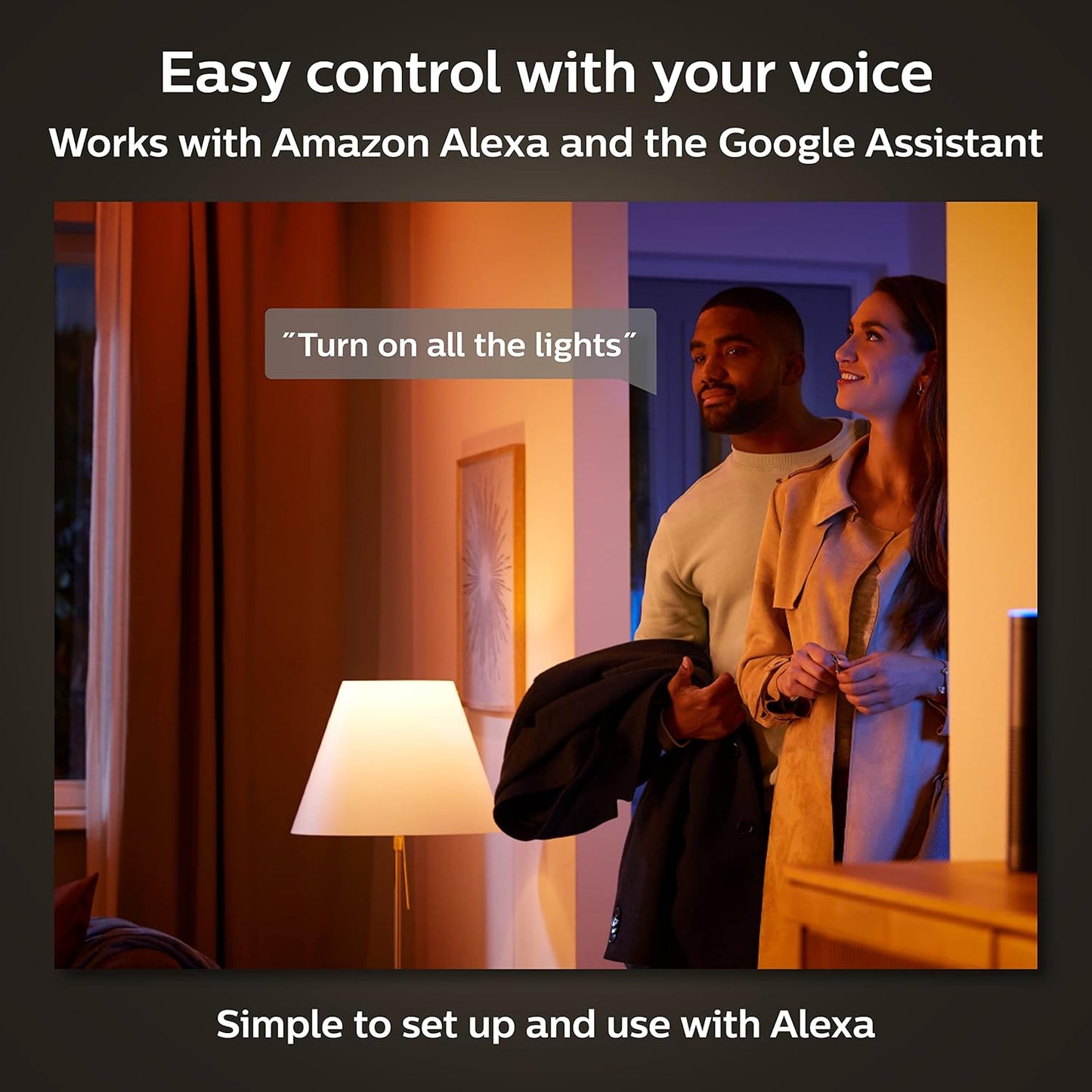 Philips Hue White and Color Ambiance BR30 1-Pack Bluetooth & Hue Smart Dimmer Switch 1 Pack White