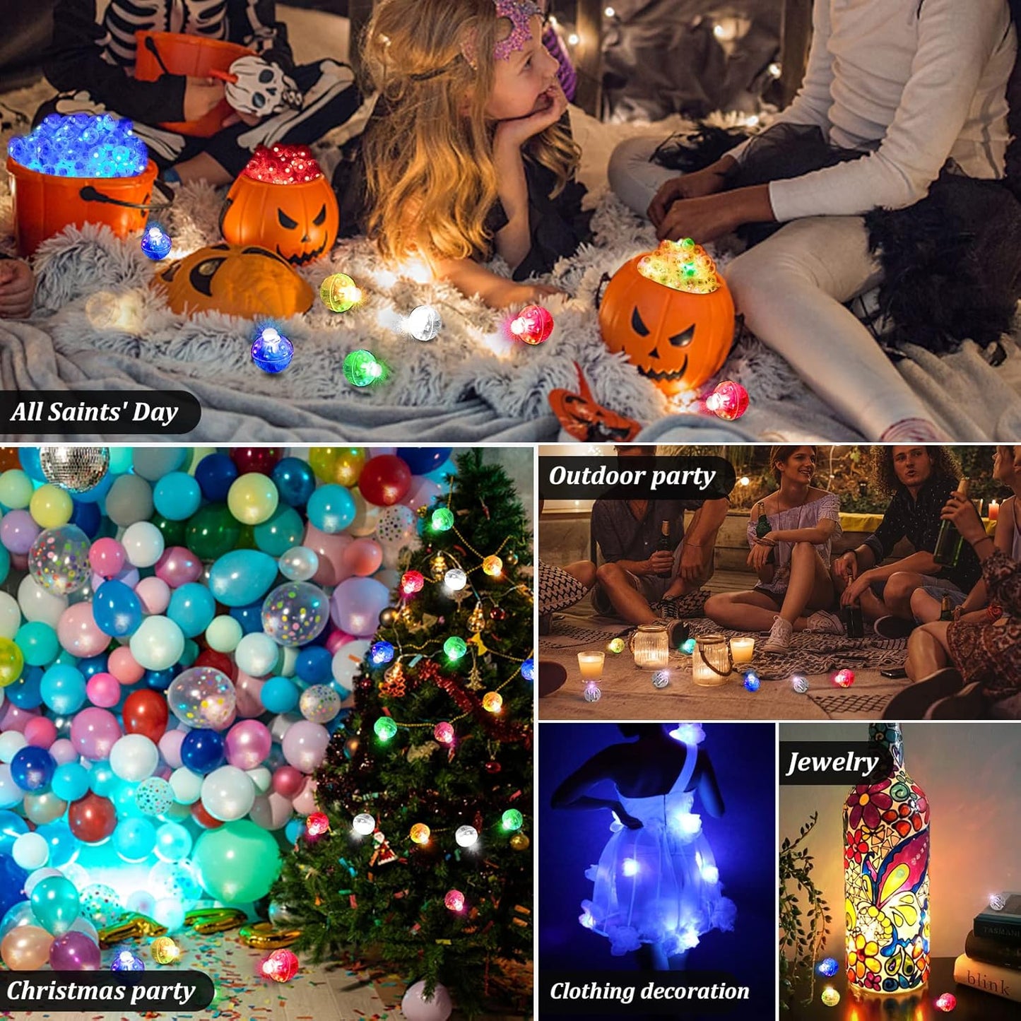 100PCs Mini Led Lights, Led Balloons Light up Balloons for Party Decorations Neon Party Lights for Paper Lantern Easter Eggs Birthday Wedding Halloween Christmas Decoration - Blinking Red