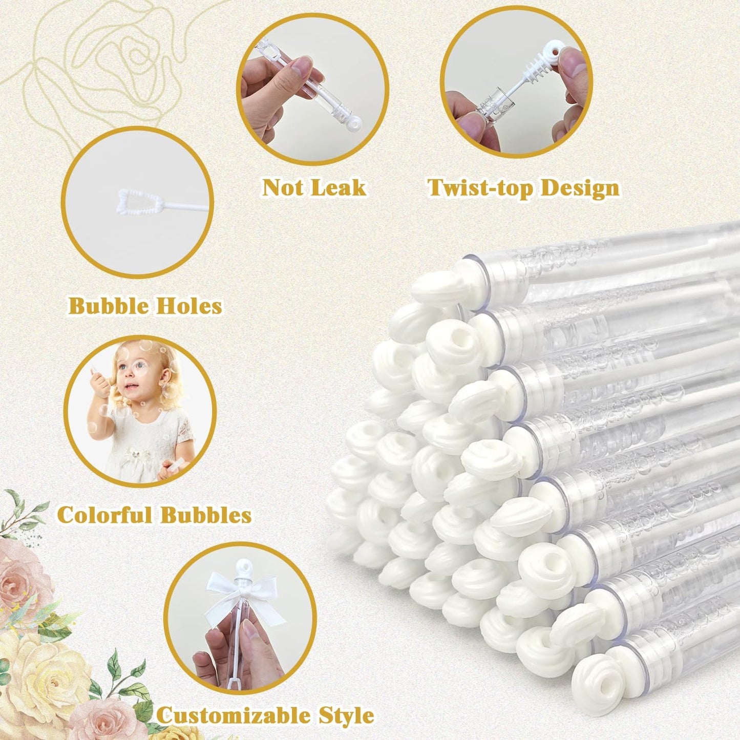 300 Count Bulk Mini Wedding Bubbles for Kids ＆ Guests,Wedding Send Off Reception Gift Ideas,Dance Floor Props Essentials,Party Favors Supplies Decorations for Engagement, Anniversaries, Celebration